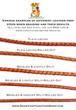 Load image into Gallery viewer, Kangaroo Leather Lace-DANECRAFT Custom Color-STERLING SILVER METALLIC