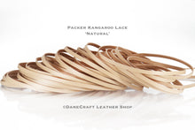 Load image into Gallery viewer, Kangaroo Leather Lace-PACKER NATURAL
