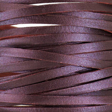Load image into Gallery viewer, Kangaroo Leather Lace-DANECRAFT Custom Color-BLACK CHERRY METALLIC