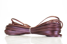 Load image into Gallery viewer, Kangaroo Leather Lace-DANECRAFT Custom Color-BLACK CHERRY METALLIC