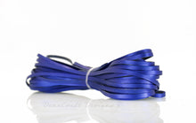 Load image into Gallery viewer, Kangaroo Leather Lace-DANECRAFT Custom Color-BLUE METALLIC