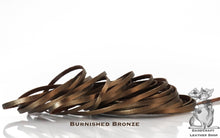 Load image into Gallery viewer, Kangaroo Leather Lace-DANECRAFT Custom Color-BURNISHED BRONZE METALLIC