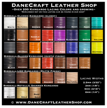 Load image into Gallery viewer, Kangaroo Leather Lace-BIRDSALL HOT PINK SHIMMER