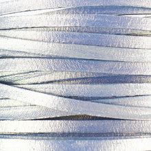 Load image into Gallery viewer, Kangaroo Leather Lace-DANECRAFT Custom Color-ICEBERG METALLIC