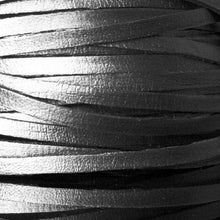 Load image into Gallery viewer, Kangaroo Leather Lace-DANECRAFT Custom Color-GRAPHITE GREY METALLIC