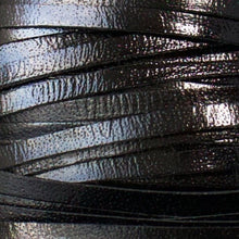 Load image into Gallery viewer, Kangaroo Leather Lace-DANECRAFT Custom Color-PATENT BLACK HIGH-GLOSS