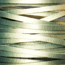 Load image into Gallery viewer, Kangaroo Leather Lace-DANECRAFT Custom Color-OLIVE METALLIC