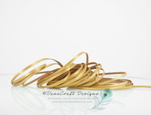 Load image into Gallery viewer, Kangaroo Leather Lace-DANECRAFT Custom Color-PALOMINO GOLD METALLIC
