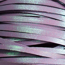 Load image into Gallery viewer, Kangaroo Leather Lace-DANECRAFT Custom Color-LILAC IRIDESCENT GLITTER