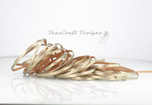 Load image into Gallery viewer, Kangaroo Leather Lace-DANECRAFT Custom Color-PLATINUM BLONDE METALLIC