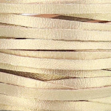 Load image into Gallery viewer, Kangaroo Leather Lace-DANECRAFT Custom Color-PLATINUM BLONDE METALLIC