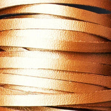 Load image into Gallery viewer, Kangaroo Leather Lace-DANECRAFT Custom Color-COPPER PENNY METALLIC