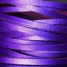 Load image into Gallery viewer, Kangaroo Leather Lace-DANECRAFT Custom Color-PURPLE PASSION METALLIC