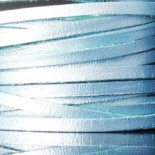 Load image into Gallery viewer, Kangaroo Leather Lace-DANECRAFT Custom Color-BABY BLUE METALLIC