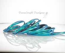 Load image into Gallery viewer, Kangaroo Leather Lace-DANECRAFT Custom Color-CARIBBEAN TEAL TWO-TONED