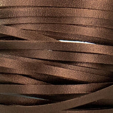 Load image into Gallery viewer, Kangaroo Leather Lace-DANECRAFT Custom Color-CACAO DARK CHOCOLATE METALLIC