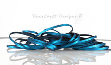 Load image into Gallery viewer, Kangaroo Leather Lace-DANECRAFT Custom Color-INK BLUE SUPER SPARKLE