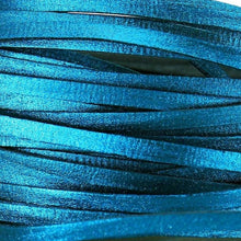 Load image into Gallery viewer, Kangaroo Leather Lace-DANECRAFT Custom Color-INK BLUE SUPER SPARKLE