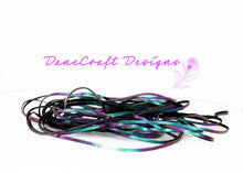 Load image into Gallery viewer, Kangaroo Leather Lace-DANECRAFT Custom Color-TEAL/PURPLE COLOR-SHIFTING