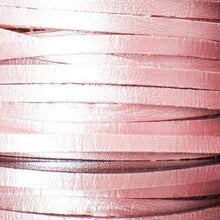 Load image into Gallery viewer, Kangaroo Leather Lace-DANECRAFT Custom Color-BABY PINK METALLIC