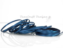 Load image into Gallery viewer, Kangaroo Leather Lace-DANECRAFT Custom Color-SAPPHIRE NAVY METALLIC