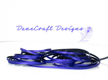 Load image into Gallery viewer, Kangaroo Leather Lace-DANECRAFT Custom Color-INDIGO METALLIC