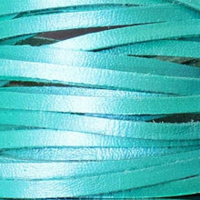 Load image into Gallery viewer, Kangaroo Leather Lace-DANECRAFT Custom Color-LAGOON IRIDESCENT METALLIC