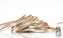 Load image into Gallery viewer, Kangaroo Leather Lace-DANECRAFT Custom Color-IVORY METALLIC