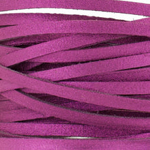 Load image into Gallery viewer, Kangaroo Leather Lace-DANECRAFT Custom Color-DEEP MAGENTA SUPER SPARKLE