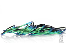 Load image into Gallery viewer, Kangaroo Leather Lace-DANECRAFT Custom Color-PEACOCK COLOR-SHIFTING