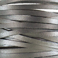 Load image into Gallery viewer, Kangaroo Leather Lace-DANECRAFT Custom Color-DARK PEWTER METALLIC