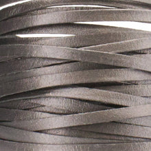 Load image into Gallery viewer, Kangaroo Leather Lace-DANECRAFT Custom Color-PEWTER GREY METALLIC
