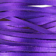 Load image into Gallery viewer, Kangaroo Leather Lace-DANECRAFT Custom Color-PERFECTLY PURPLE METALLIC