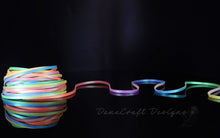 Load image into Gallery viewer, Kangaroo Leather Lace-DANECRAFT custom Color-PASTEL IRIDESCENT RAINBOW