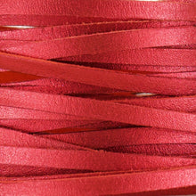 Load image into Gallery viewer, Kangaroo Leather Lace-DANECRAFT Custom Color-RED METALLIC