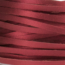Load image into Gallery viewer, Kangaroo Leather Lace-DANECRAFT Custom Color-RED VELVET METALLIC