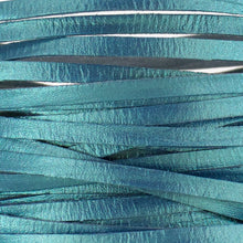 Load image into Gallery viewer, Kangaroo Leather Lace-DANECRAFT Custom Color-SEA GLASS METALLIC