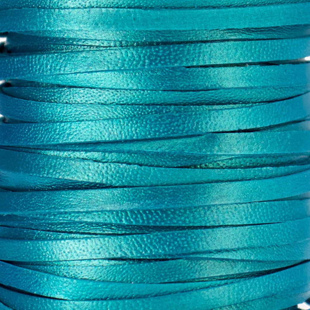 Kangaroo Leather Lace-DANECRAFT Custom Color-BRIGHT TURQUOISE (NEW IMPROVED VERSION)