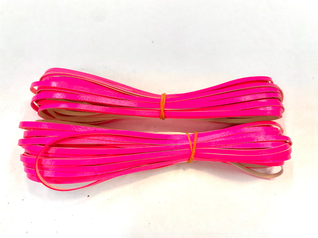 Kangaroo Leather Lace-Limited Edition DANECRAFT Custom Color-NEON HOT PINK