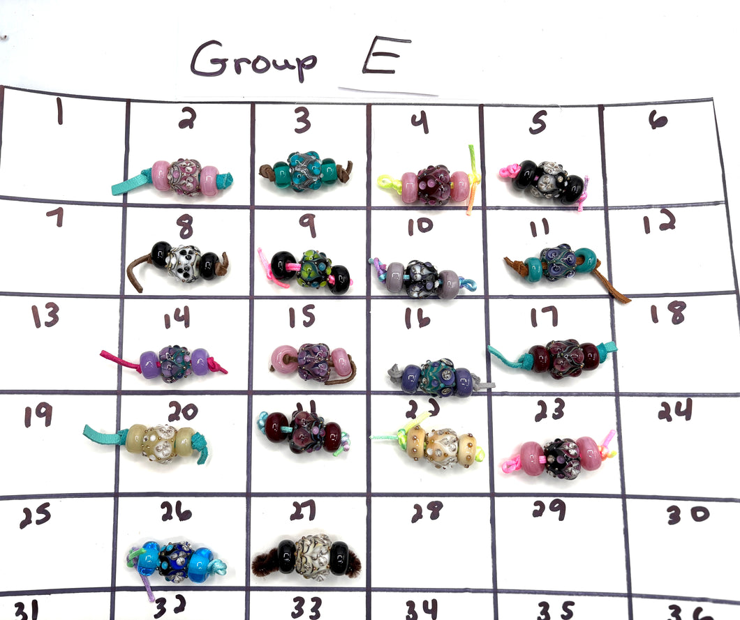 Lampwork Bead Set-Group E