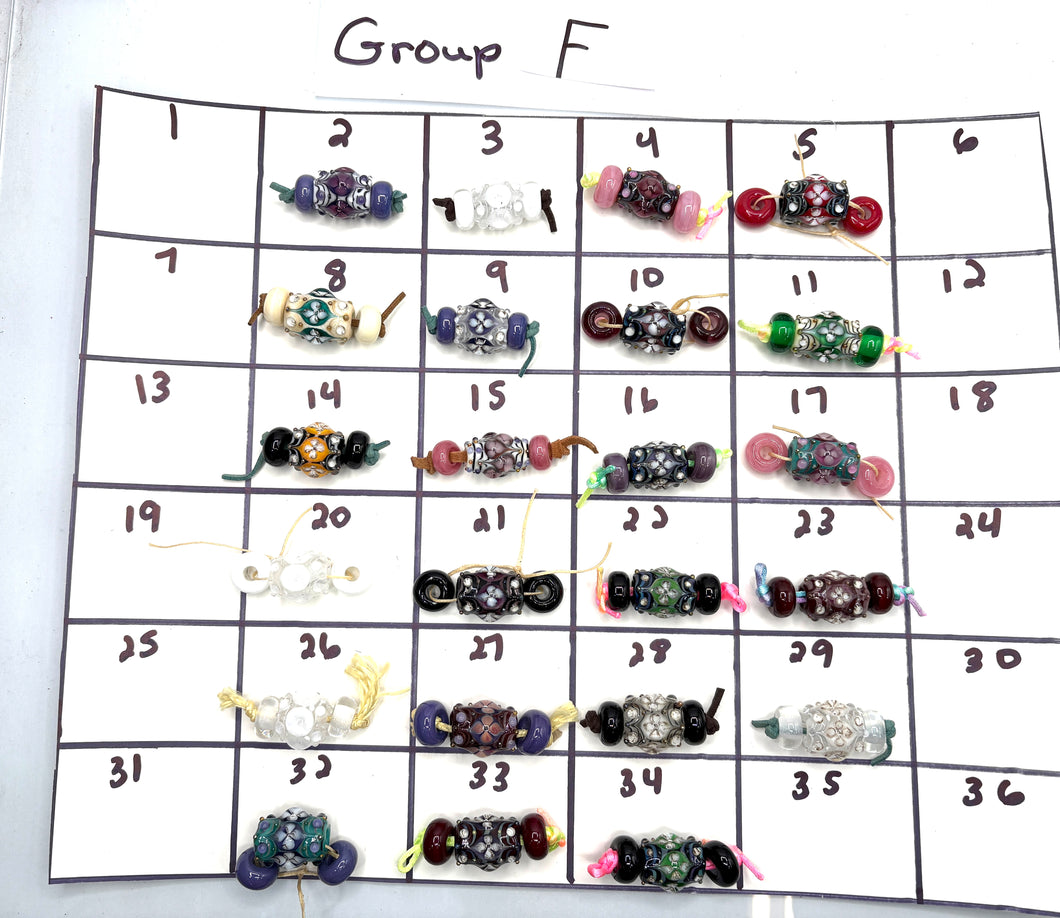 Lampwork Bead Set-Group F