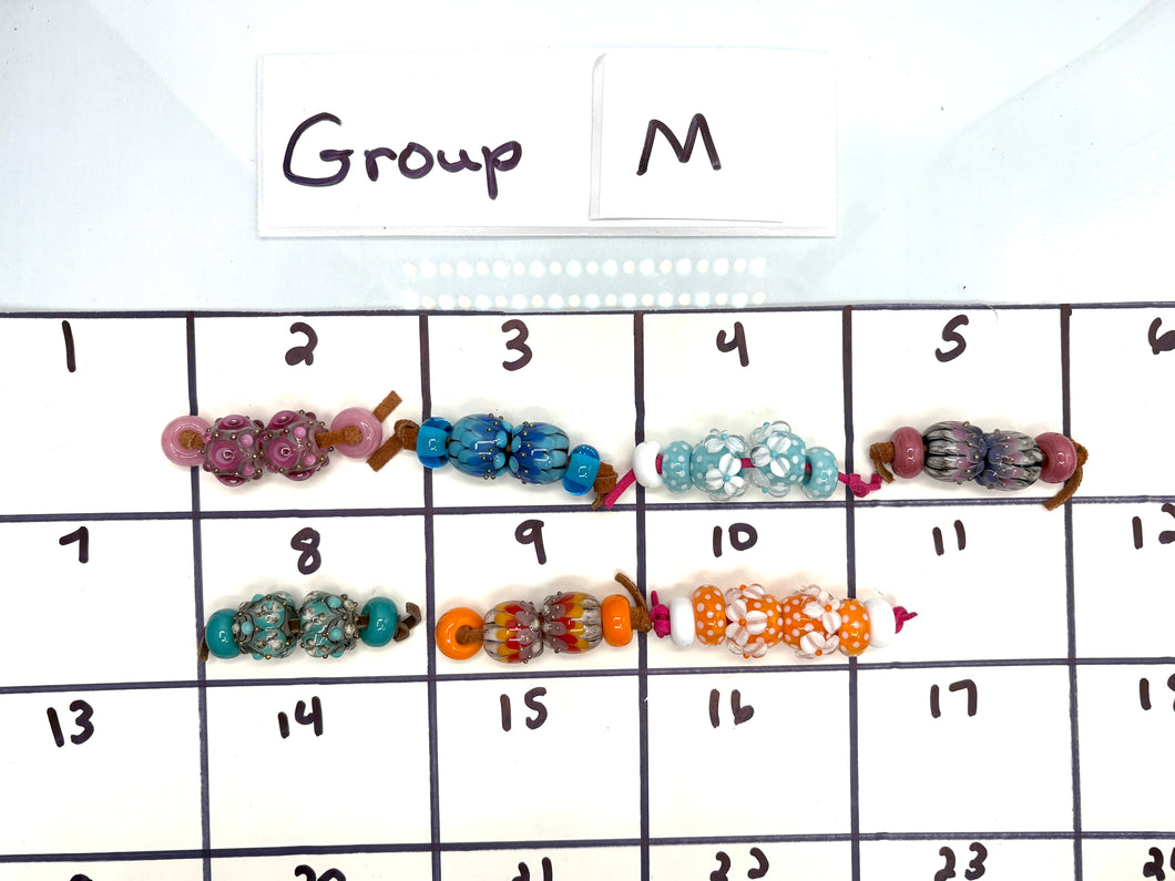 Lampwork Bead Set-Group M