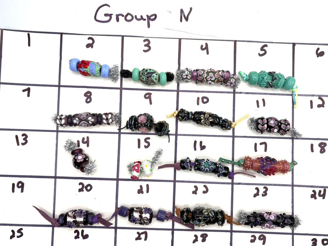 Lampwork Bead Set-Group N