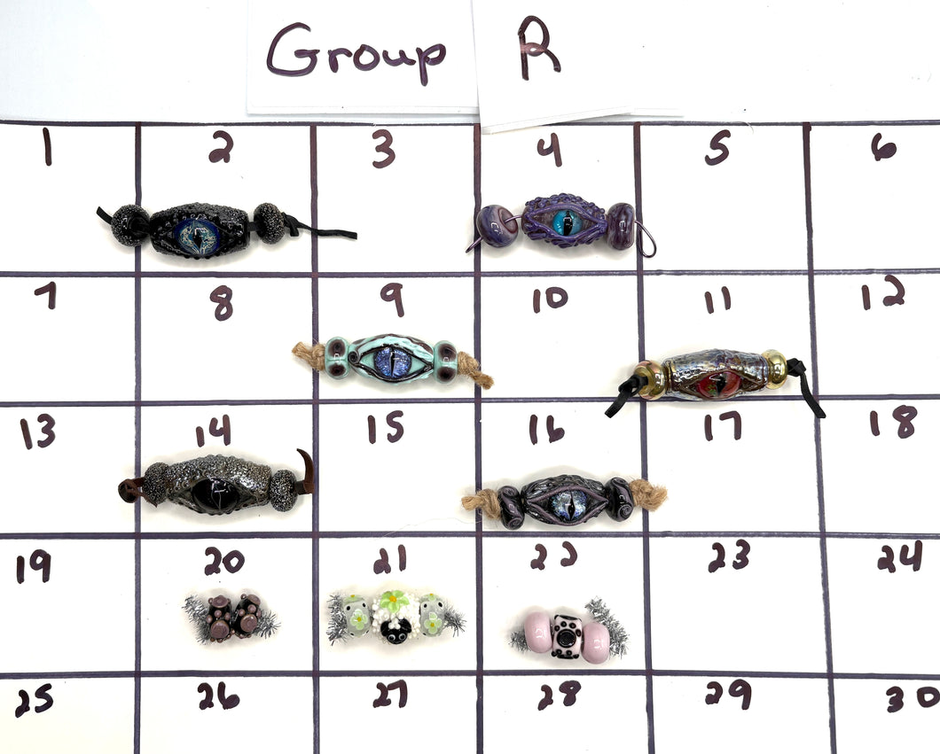 Lampwork Bead Set-Group R