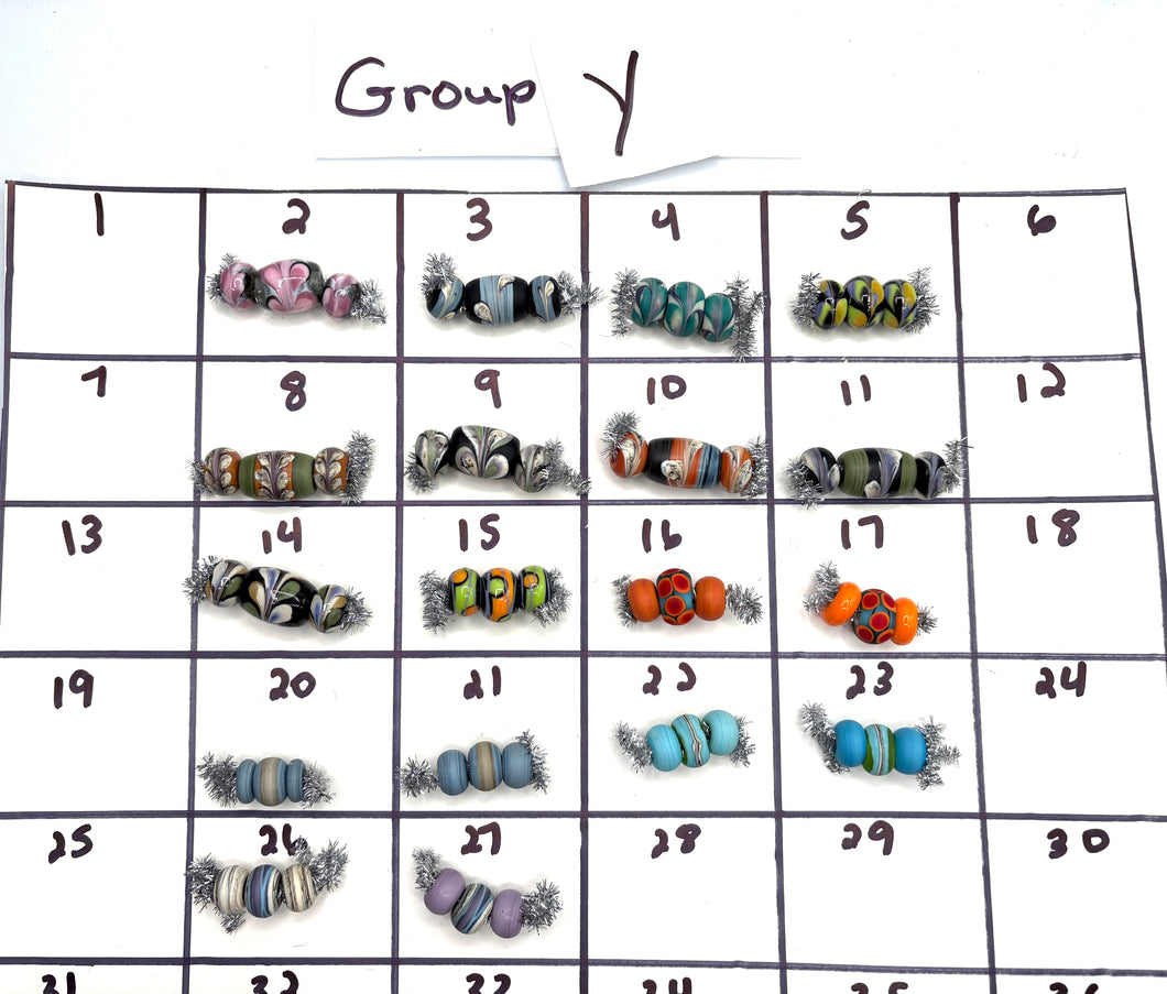 Lampwork Bead Set-Group Y