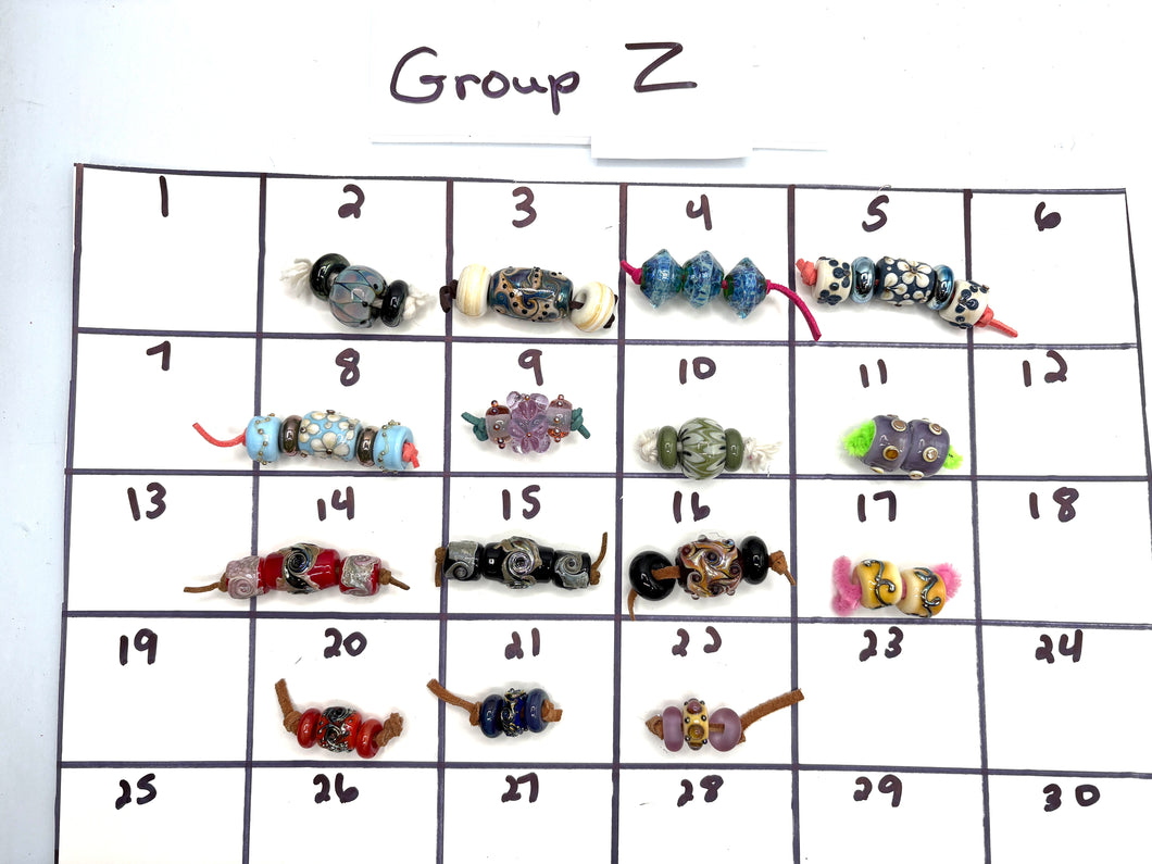 Lampwork Bead Set-Group Z