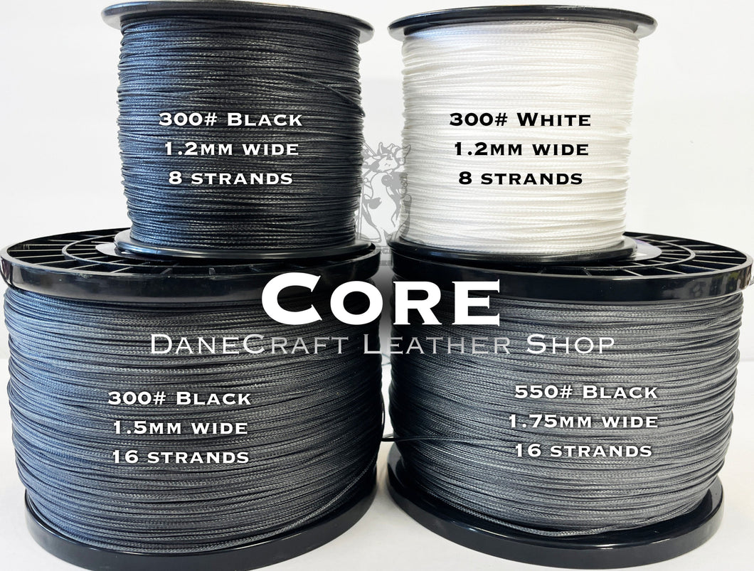 CORE-(Dacron) Braided Cord-Leather Braiding/Dog Show Lead Core