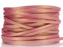 Load image into Gallery viewer, Kangaroo Leather Lace-DANECRAFT Custom Color-PINK CHAMPAGNE METALLIC
