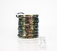 Load image into Gallery viewer, Kangaroo Leather Lace-DANECRAFT Custom Color-#401 COSMOS COLORSHIFT HOLORAPHIC FLAKE
