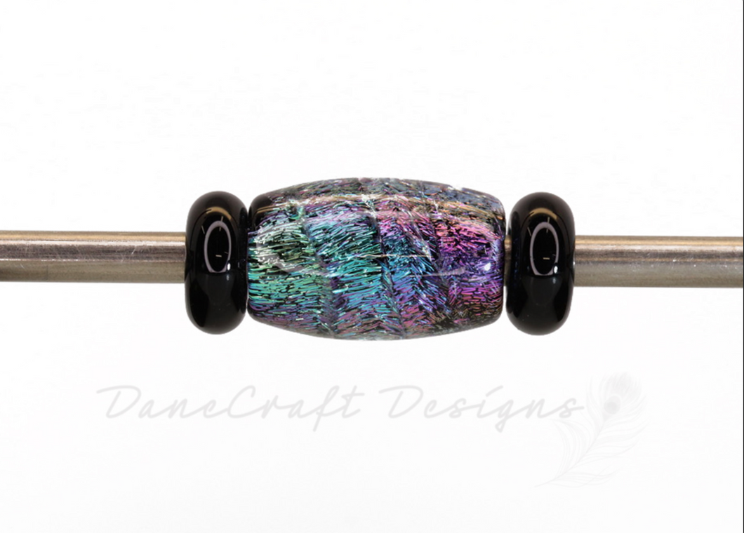 MADE TO ORDER BEAD SET:Dichroic Ombre-Teals, Purples, Pinks